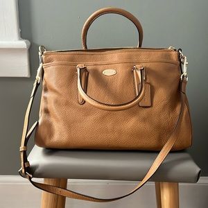 Coach Morgan Satchel in Light Saddle color